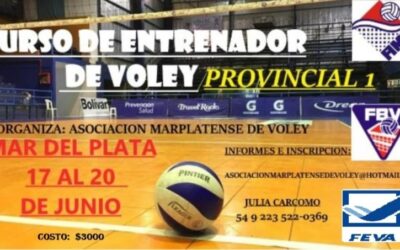 Curso de entrenador de Voley Provincial I