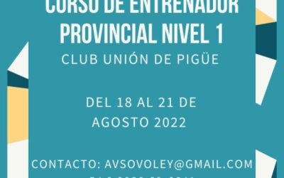Curso de Entrenador Provincial nivel I