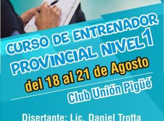 Curso de Entrenador Provincial nivel I